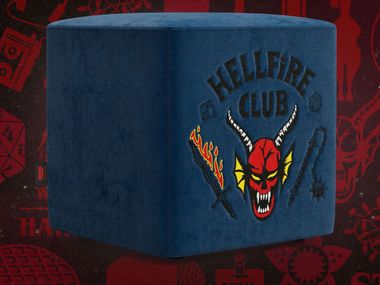 Pouf quadrato in tessuto CUBE HELLFIRE CLUB Divani.Store