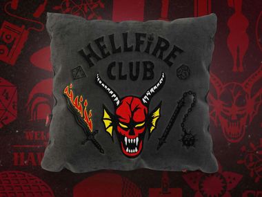 Cuscino ricamato in velluto HELLFIRE CLUB Divani.Store