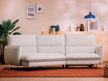 Corner recliner fabric sofa with electric motion MONAMOUR Divani.Store