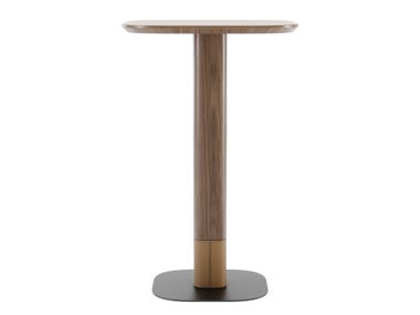 Square wooden high table ADAM Domkapa