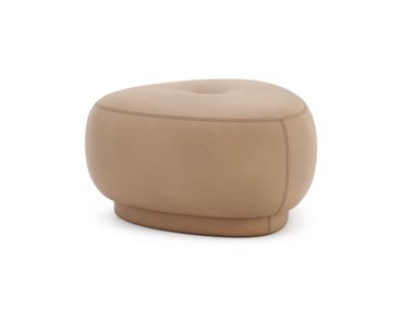 Leather pouf JULES Domkapa