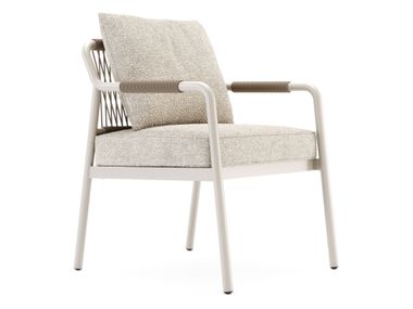 Fabric garden chair with armrests NEROLI Domkapa