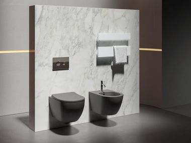 Wall-hung ceramic toilet FOGLIOLINA Domus Falerii