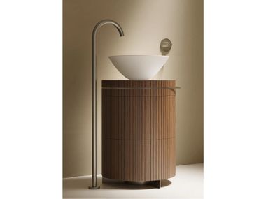 Solid wood vanity unit FURO ROUND Domus Falerii