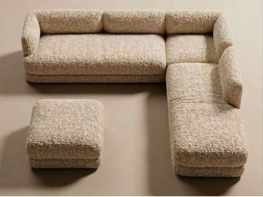 Modulares Ecksofa aus Stoff mit Fußschemel MOSAICO COMPOSITION 3 Dooq Details