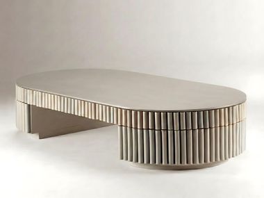 Oval ceramic coffee table NOUVELLE VAGUE OUTDOOR Dooq Details