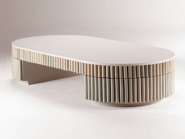 Oval ceramic coffee table NOUVELLE VAGUE Dooq Details