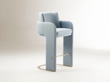 Fabric barstool with armrests ODISSEIA Dooq Details