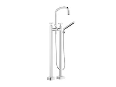 Floor standing 2 hole bathtub tap with hand shower COYA 25 943 404 Dornbracht