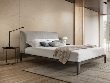 Doppelbett Bett mit Polsterkopfteil LERA SHOW Duomo Design