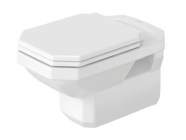 Wall-hung rimless ceramic toilet 1930 018209 Duravit