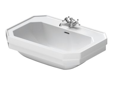 Hängewaschbecken aus Keramik mit Hahnlochbank 1930 047658 Duravit