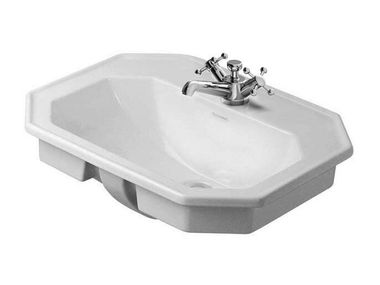Rechteckiges Einbauwaschbecken aus Keramik 1930 047658 Duravit