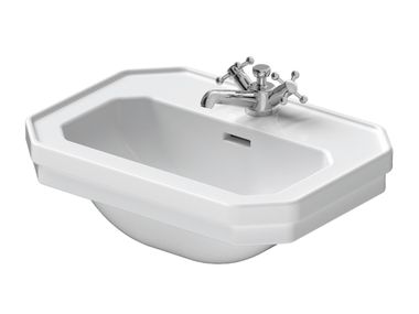 Rectangular wall-mounted ceramic washbasin 1930 078550 Duravit