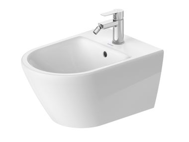 Wall-hung ceramic bidet with overflow D-CODE 272715 Duravit