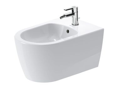Wall-hung ceramic bidet with overflow ME BY STARCK 228815 Duravit