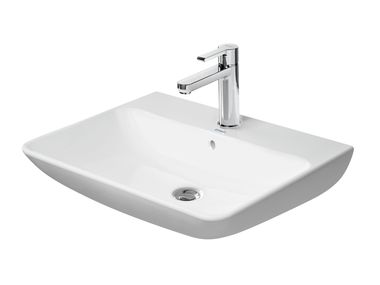 Wall-mounted ceramic washbasin with overflow ME BY STARCK 233565 Duravit