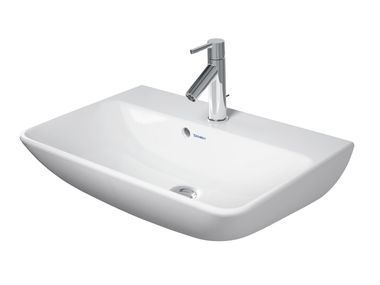 Wall-mounted ceramic washbasin with overflow ME BY STARCK 234360 Duravit