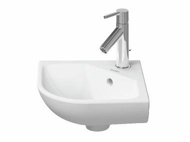 Corner ceramic handrinse basin with overflow ME BY STARCK 072243 Duravit
