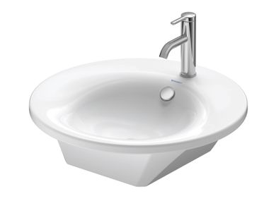 Inset round ceramic washbasin STARCK 1 040658 Duravit
