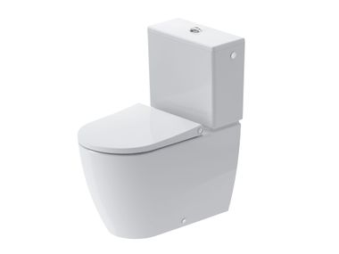 Rimless Floor mounted ceramic toilet STARCK 3 012509 Duravit