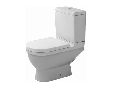 Rimless close coupled ceramic toilet STARCK 3 012601 Duravit