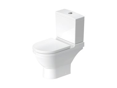 Close coupled rimless ceramic toilet STARCK 3 012609 Duravit