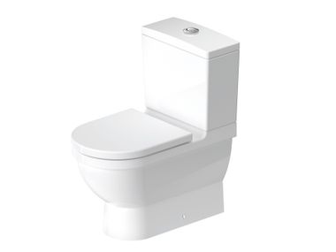 Rimless close coupled ceramic toilet STARCK 3 012809 Duravit