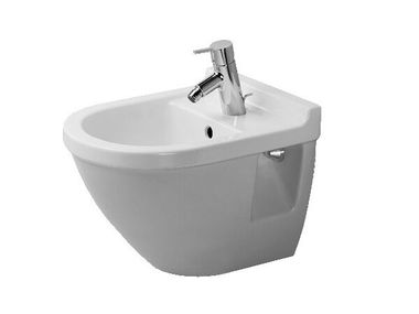 Bidé compacto suspenso de cerâmica com rebosadero STARCK 3 223115 Duravit