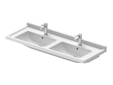 Double inset ceramic washbasin STARCK 3 033213 Duravit