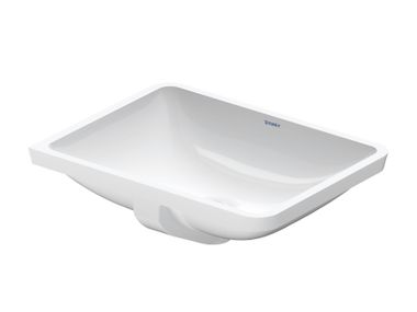 Undermount rectangular ceramic washbasin STARCK 3 030549 Duravit