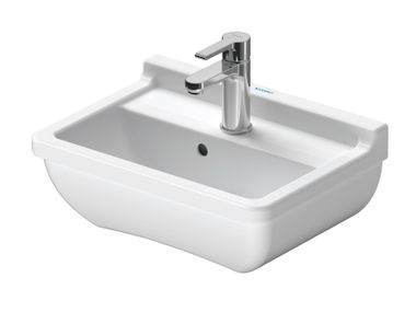 Wall-mounted ceramic washbasin with overflow STARCK 3 075045 Duravit