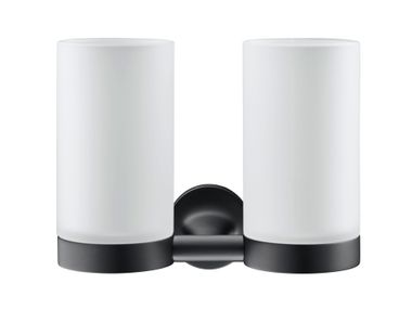 Portaspazzolino doppio a muro in vetro STARCK T 009948 Duravit