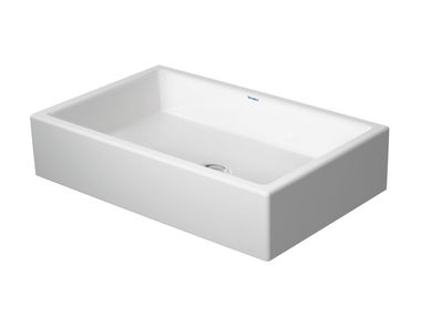 Countertop rectangular ceramic washbasin VERO AIR 235160 Duravit