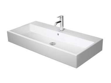 Rectangular countertop ceramic washbasin VERO AIR 235010 Duravit