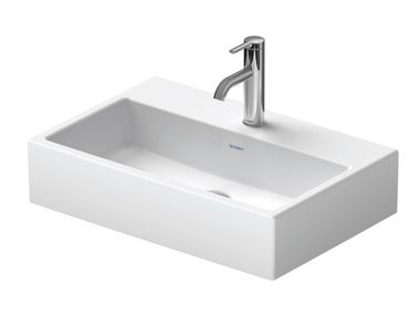 Countertop rectangular ceramic washbasin VERO AIR 236860 Duravit