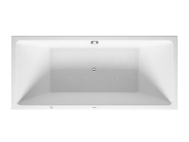 Rechteckige Einbau- Hydromassage-Badewanne aus DuraSolid VERO AIR 760418 Duravit