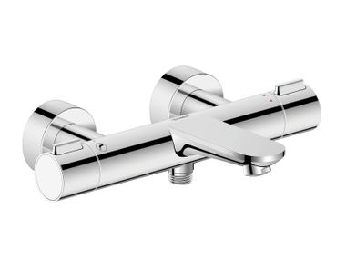 Thermostatic wall-mounted bathtub mixer with aerator WAVE WA5220000 Duravit