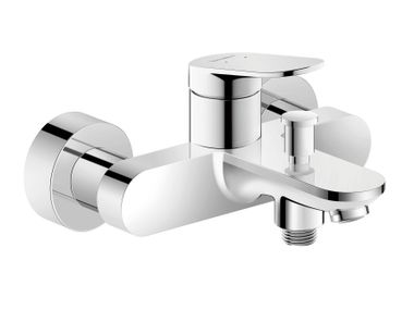 Einhebel Badewanne-Mischbatterie zur Wandmontage mit Umsteller WAVE WA5230000 Duravit