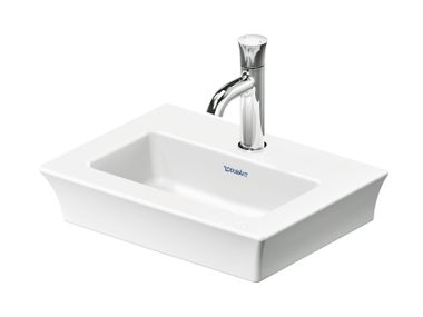 Lavamani rettangolare da appoggio in ceramica WHITE TULIP 073745 Duravit