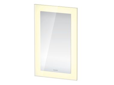 Wall-mounted rectangular bathroom mirror WHITE TULIP WT7050 Duravit