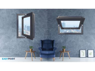 EASY PIVOT Extruded aluminium window hinge By MASTER ITALY