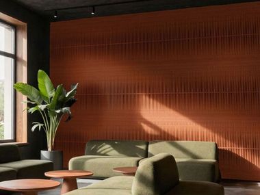 Sound absorbing PET wall tiles ECHOLOOM® ECHOJAZZ