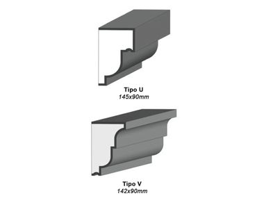 ECO CORNICE Polystyrene matrix for decorative element By Isolconfort
