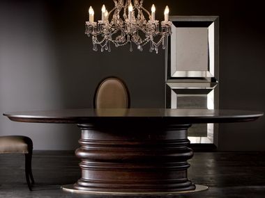 Oval wooden table EDGAR OPERA CONTEMPORARY