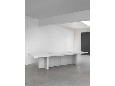 Lightweight concrete meeting table with cable management EDITION By Isomi