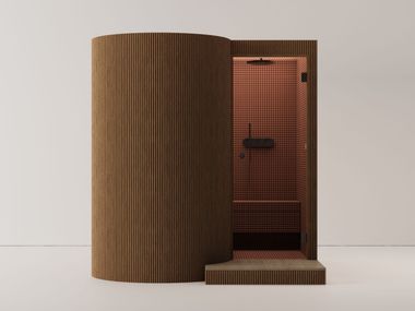 Dampfbad aus Linden mit Dusche BALUAR EFFEGIBI