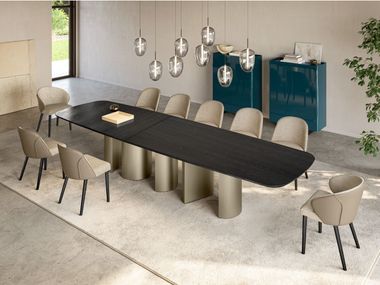 Rectangular wooden dining table PLAI XL EFORMA