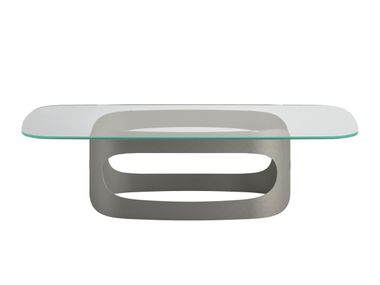 Rectangular crystal central coffee table POLIFEMO LOW EFORMA