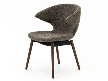 Silla tapizada de tela con brazos ELLA Case